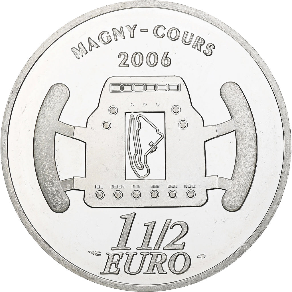 Francja, 
  
  1 1/2 Euro, 
  
  Magny-Cours