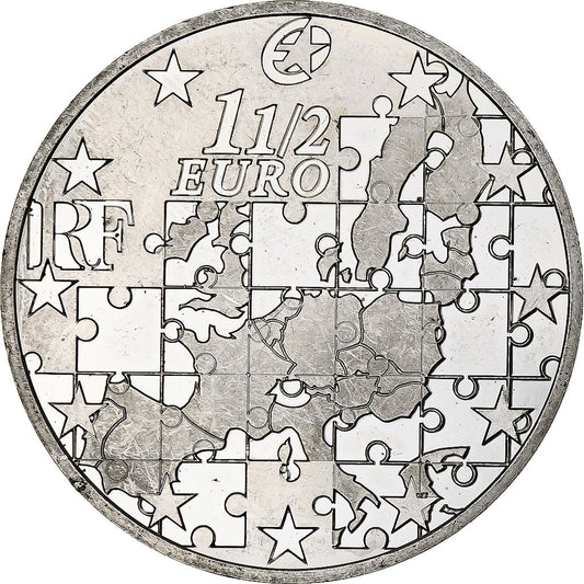 Francja, 
  
  1 1/2 Euro, 
  
  Élargissement de l'UE