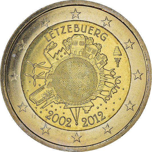 Luksemburg, 
  
  2 euro, 
  
  Euro 2002-2012