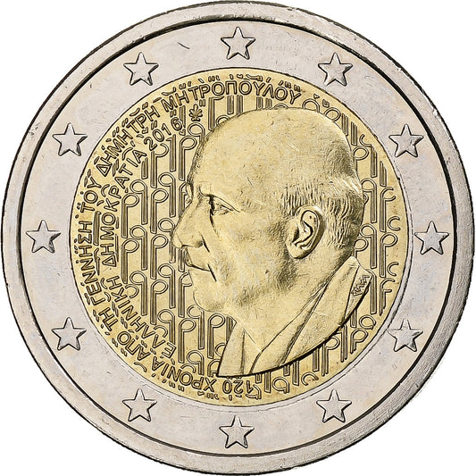 Griechenland, 
  
  2 euro, 
  
  Dymitr Mitropoulos