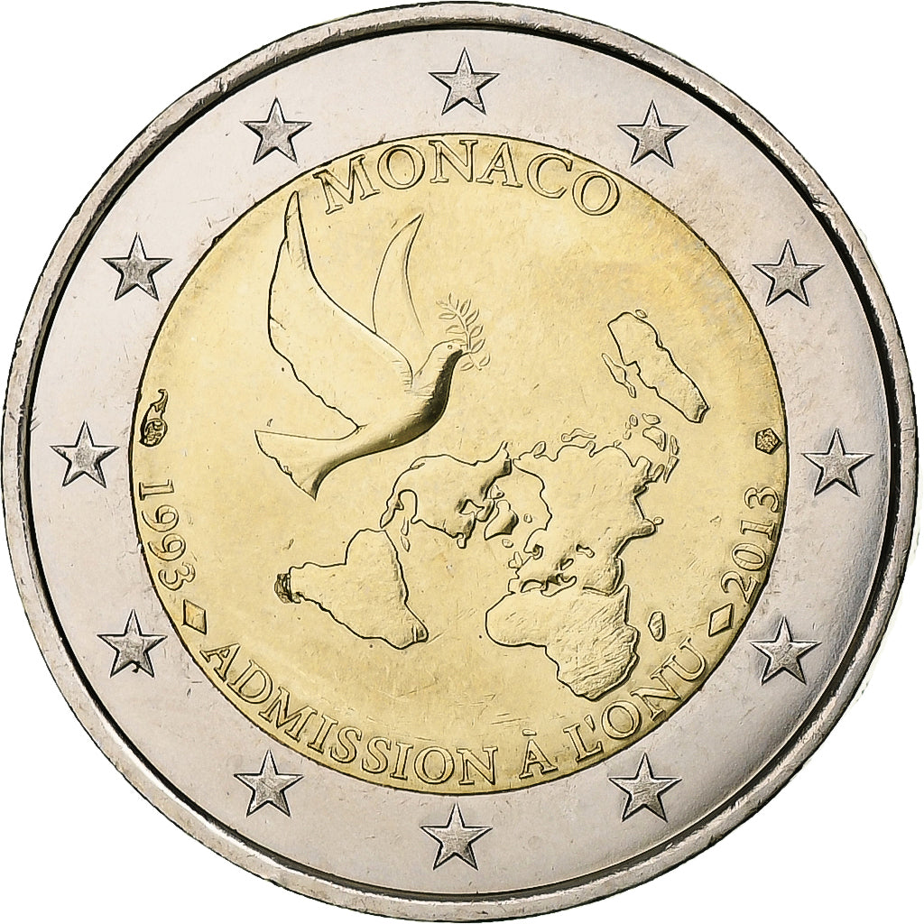 Monako, 
  
  2 euro, 
  
  2013