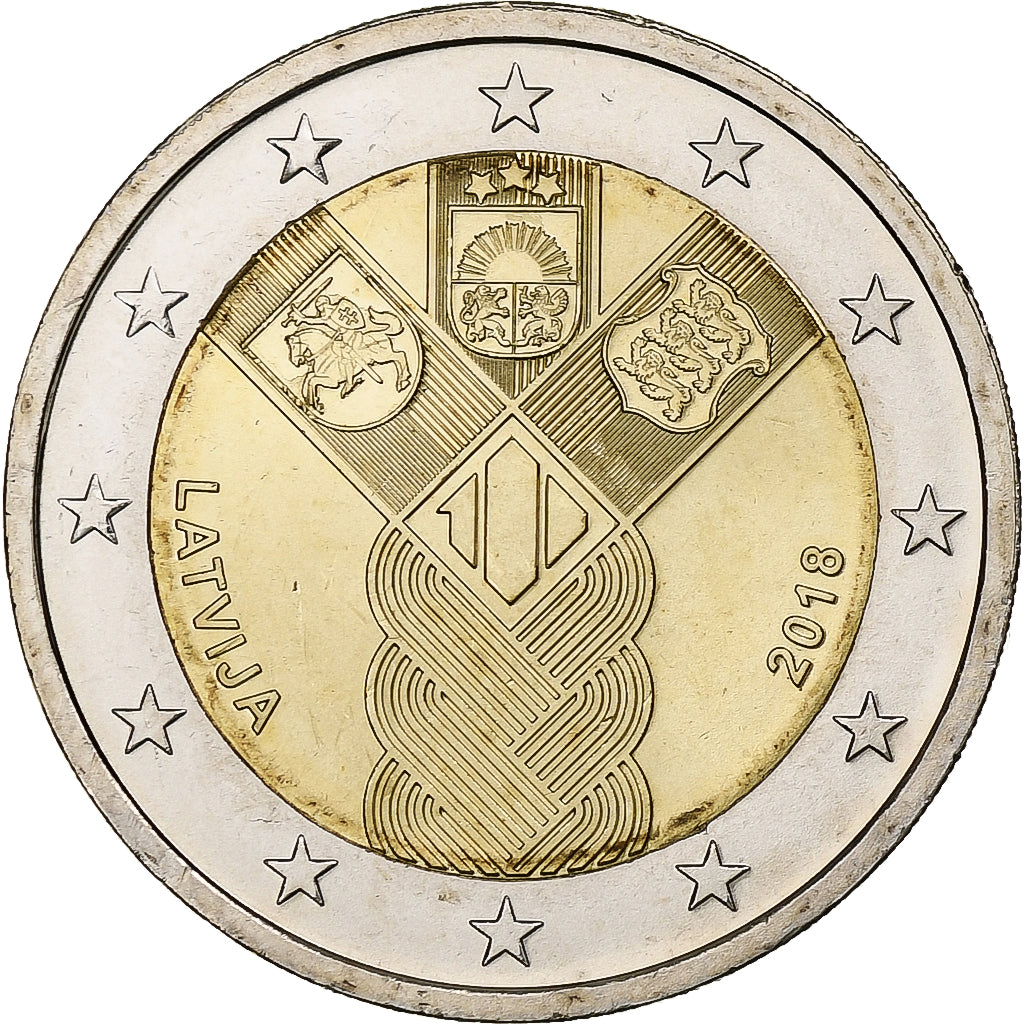 Lettland, 
  
  2 euro, 
  
  2018