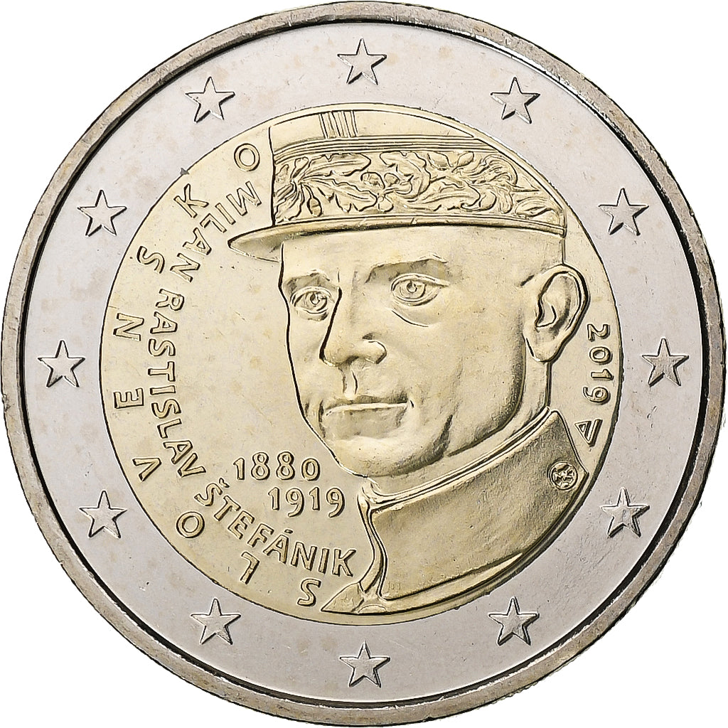 Słowak, 
  
  2 euro, 
  
  2019