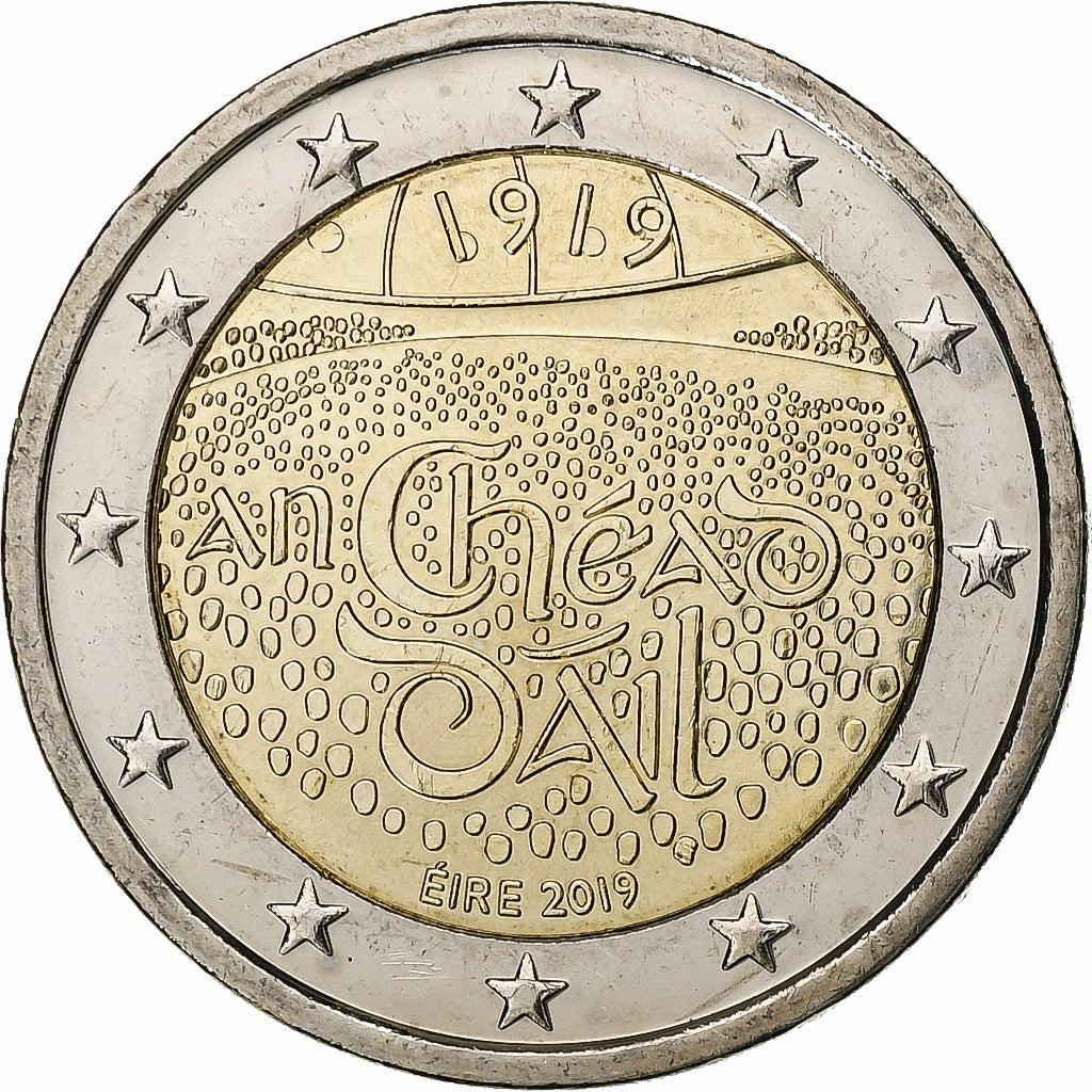 REPUBLIKA IRLANDIA, 
  
  2 euro, 
  
  2019