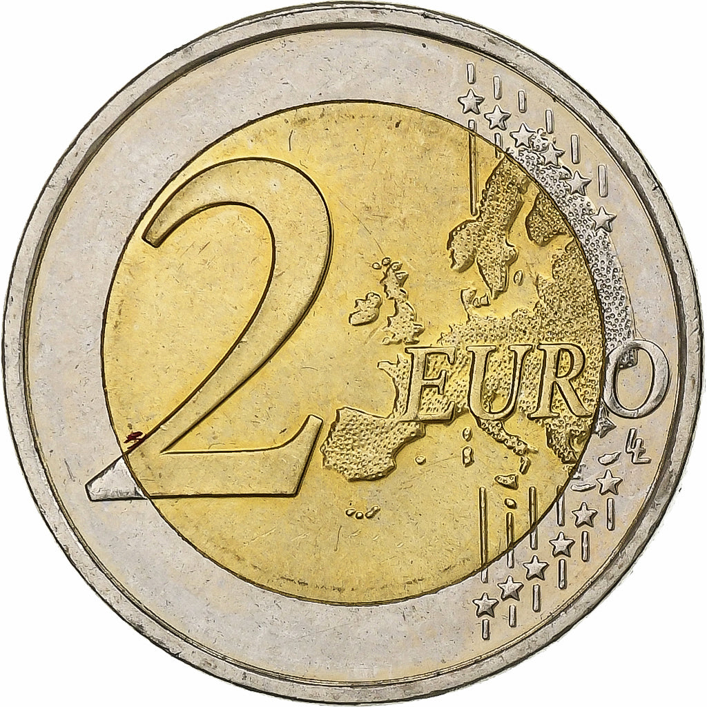 Griechenland, 
  
  2 euro, 
  
  Europäische Währungsunion