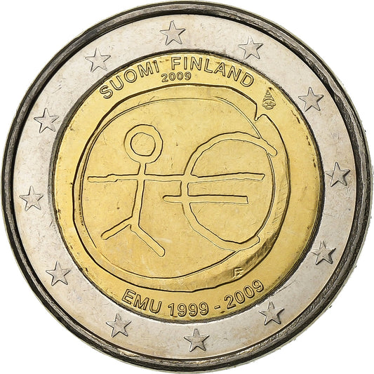 Finlandia, 
  
  2 euro, 
  
  Europäische Währungsunion