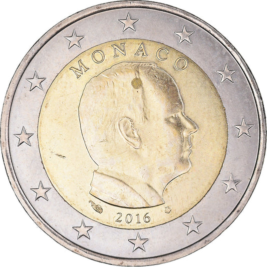 Monako, 
  
  2 euro, 
  
  2016