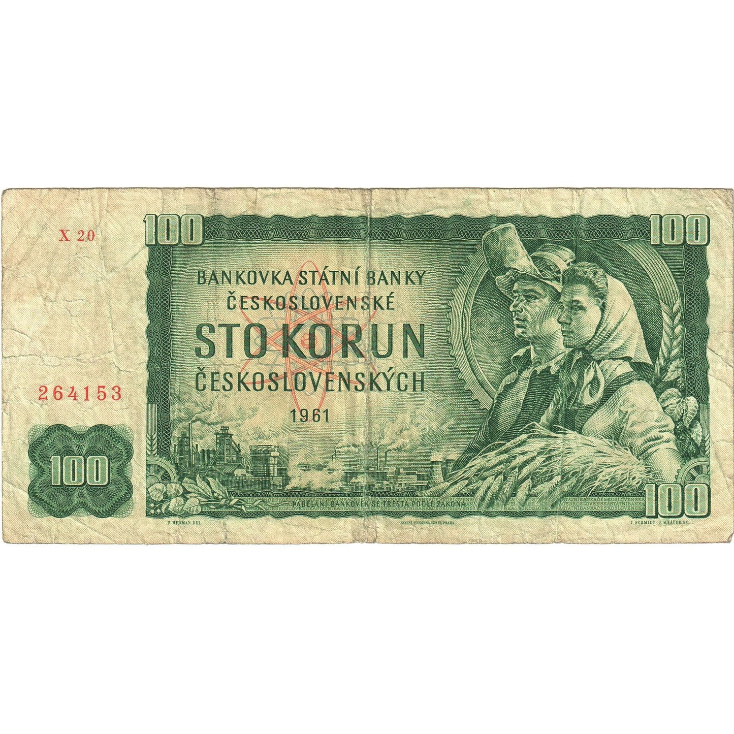 Banknot, 
  
  Czechosłowacja, 
  
  100 koron