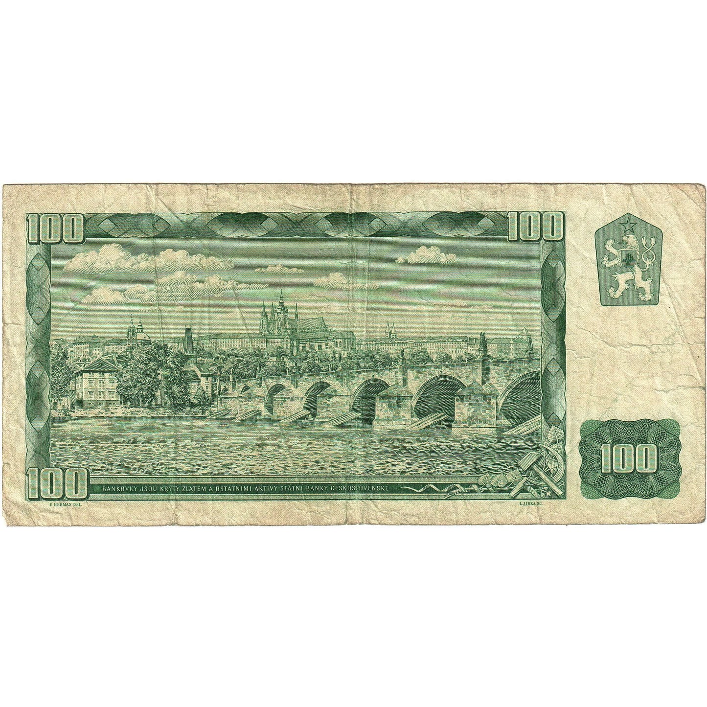 Banknot, 
  
  Czechosłowacja, 
  
  100 koron