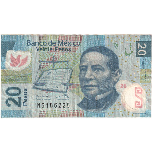 Meksyk, 
  
  20 peso, 
  
  2006