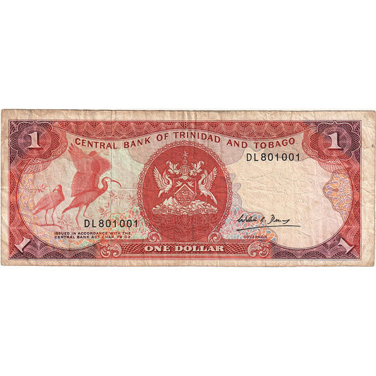 Trynidad i Tobago, 
  
  1 dolar, 
  
  Bez daty (1985)