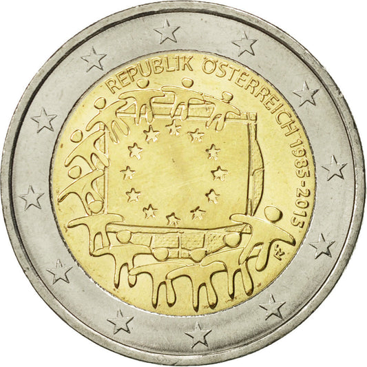 Österreich, 
  
  2 euro, 
  
  Europäischer Vorhang