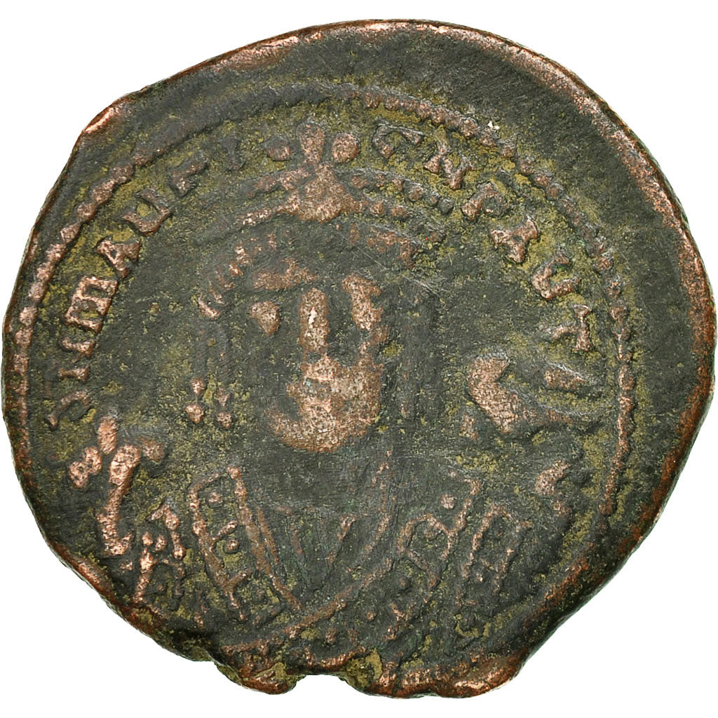 Maurycy Tyberiusz, 
  
  Follis, 
  
  594-595