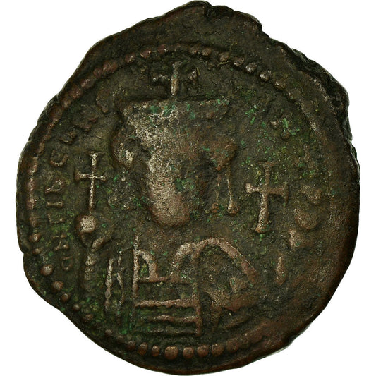 Moneta, 
  
  Tyberiusz II Konstantyn, 
  
  Follis