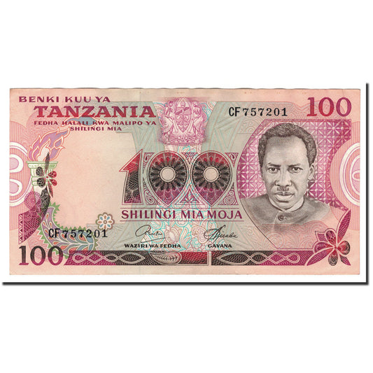 Banknot, 
  
  Tanzania, 
  
  100 Shilingi