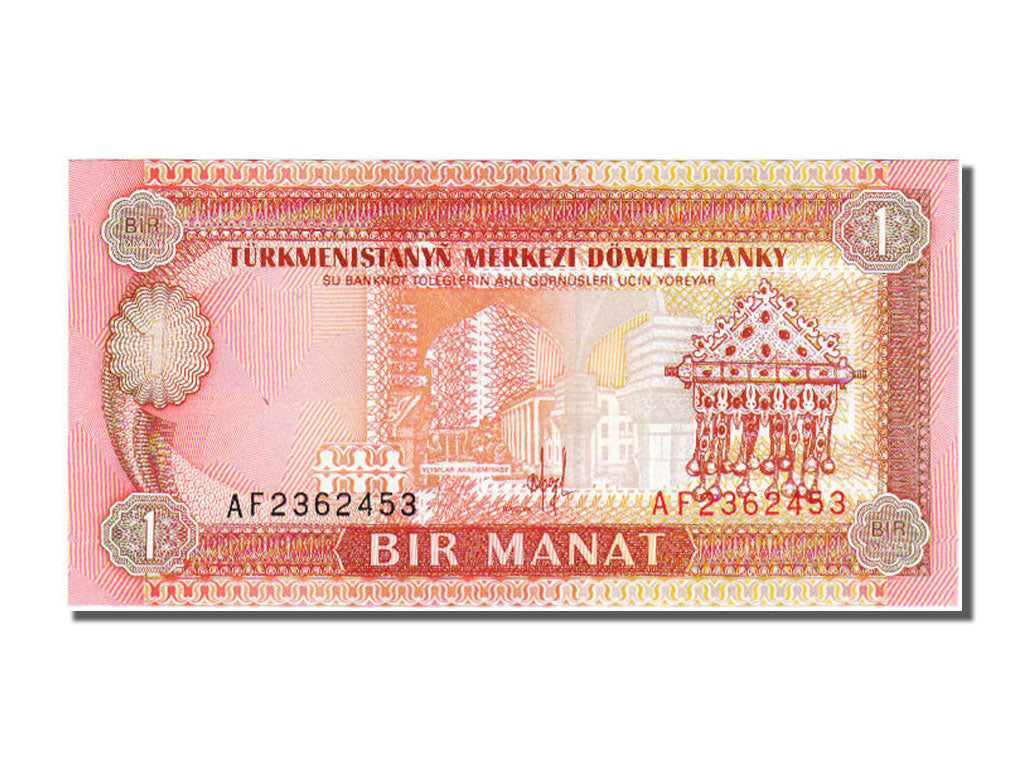 Banknot, 
  
  Turkmenia, 
  
  1 Manat