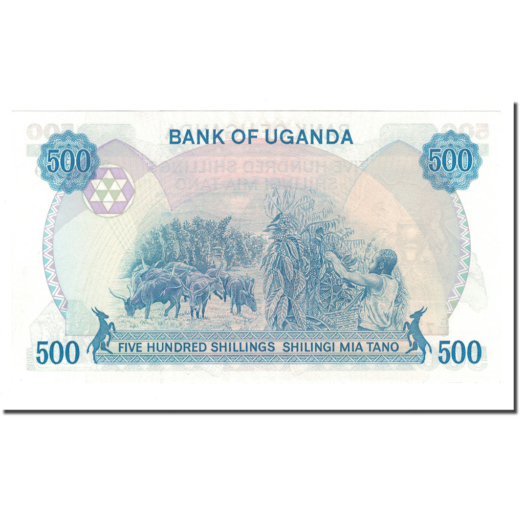 Banknot, 
  
  Uganda, 
  
  500 szylingów