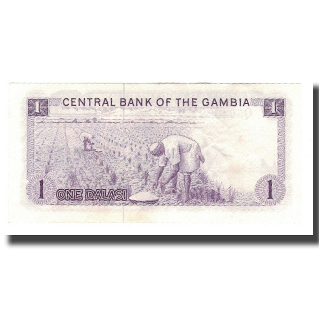 Banknot, 
  
  Gambia, 
  
  1 Dalasi