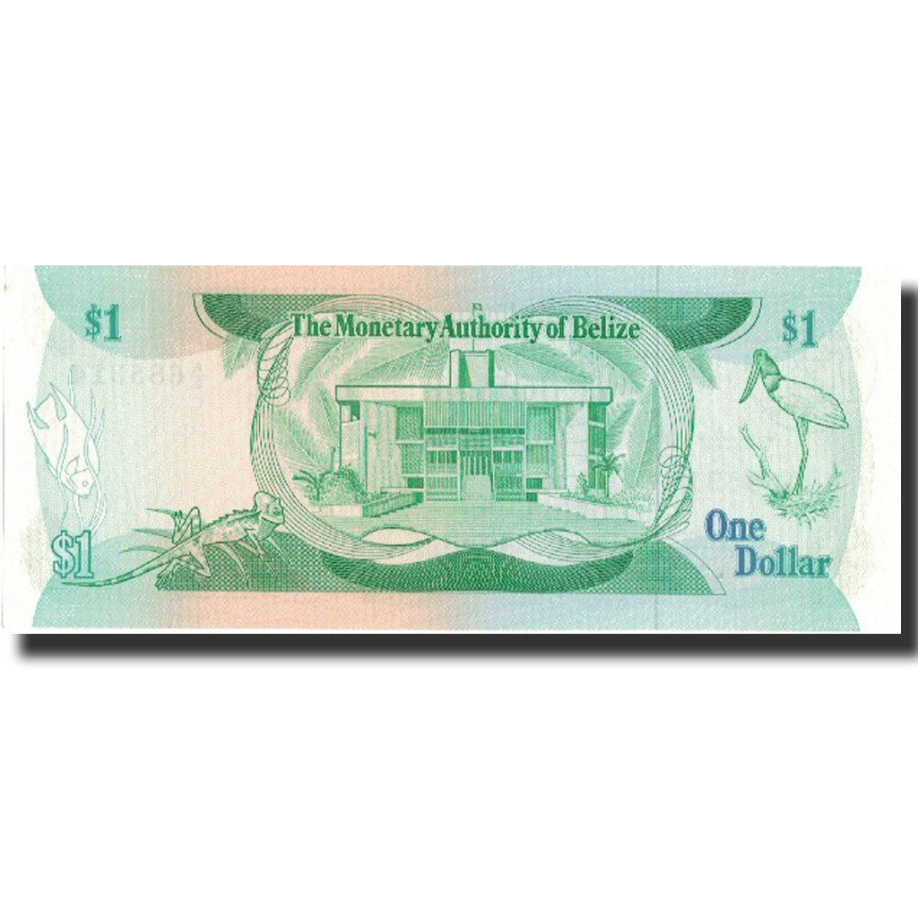 Banknot, 
  
  Belize, 
  
  1 dolar