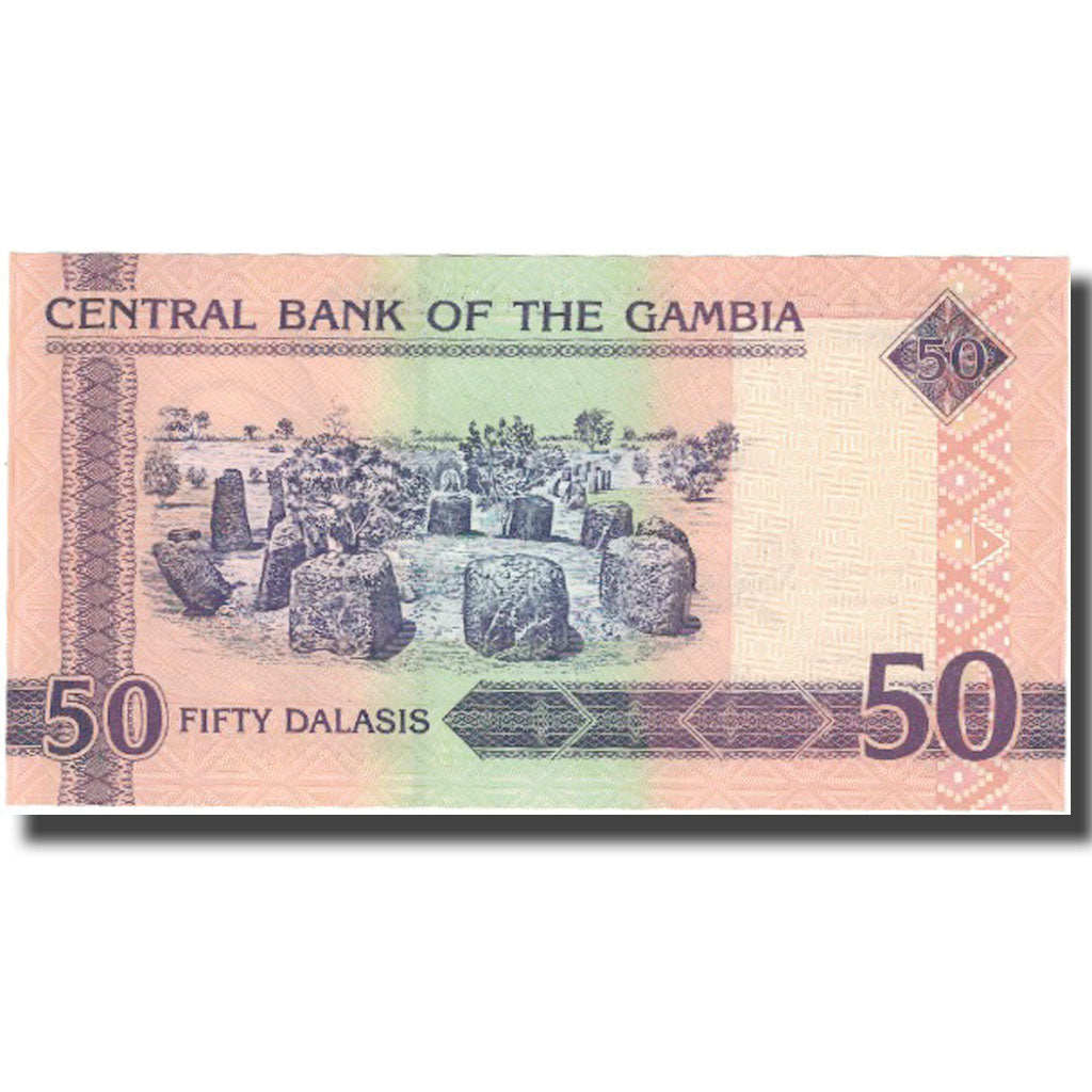 Banknot, 
  
  Gambia, 
  
  50 Dalasis