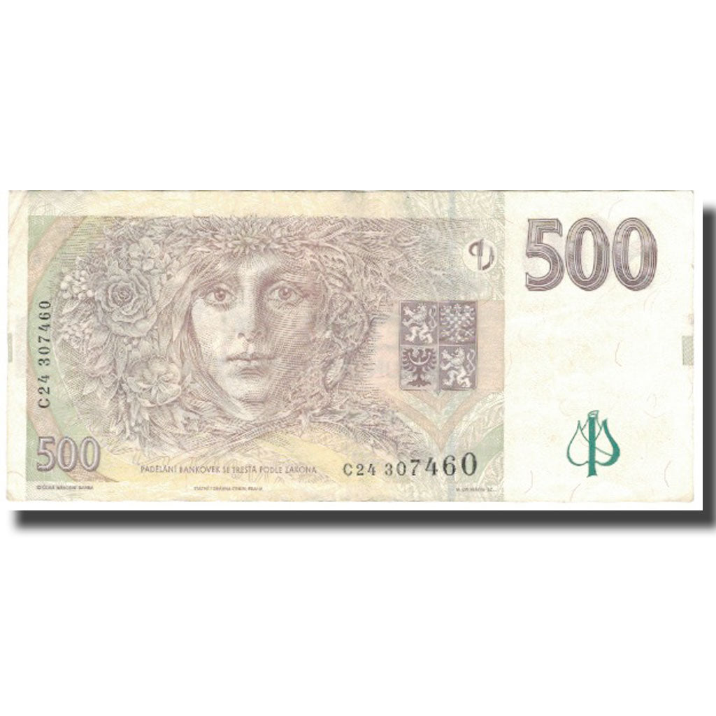 Banknot, 
  
  Czechy, 
  
  500 koron