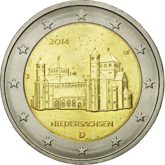 Niemcy, 
  
  2 euro, 
  
  Kirche Saint-Michel