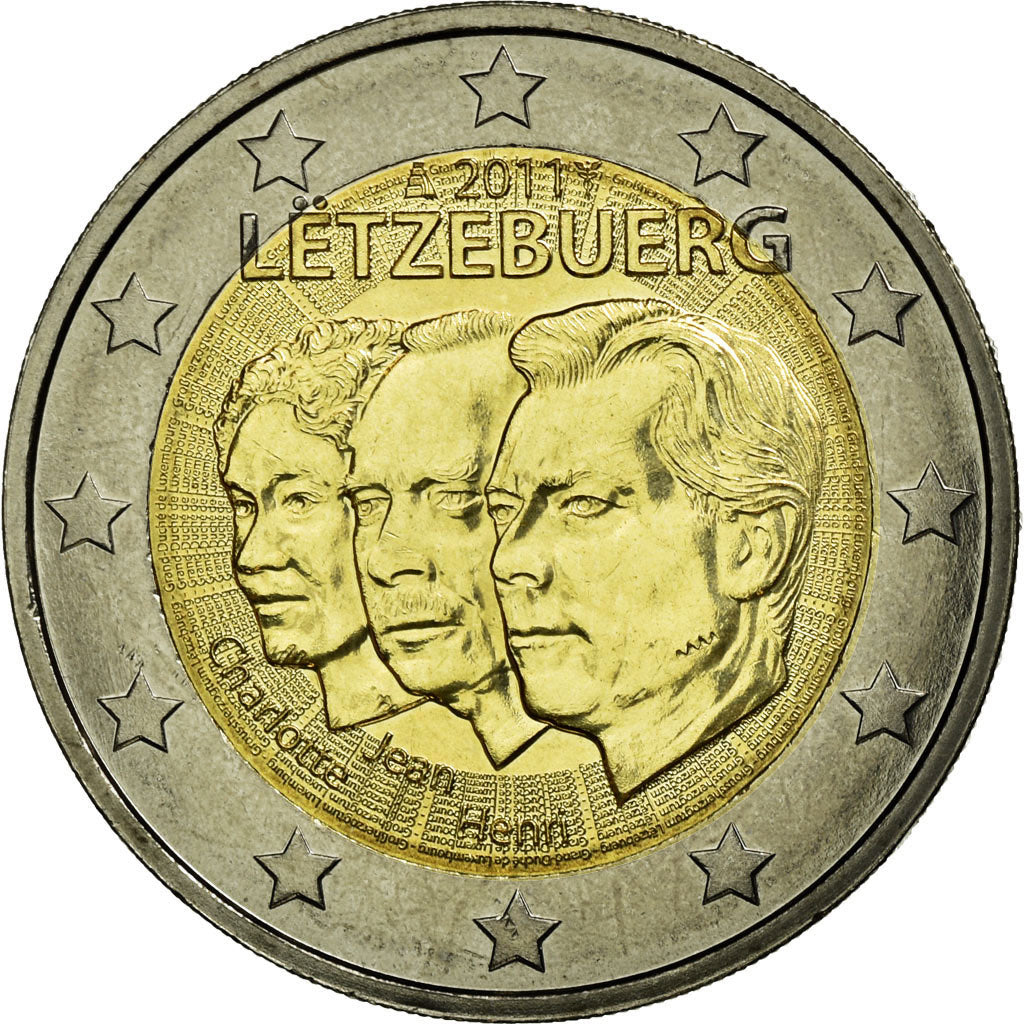 Luksemburg, 
  
  2 euro, 
  
  Jean von Luxemburg – Nassau