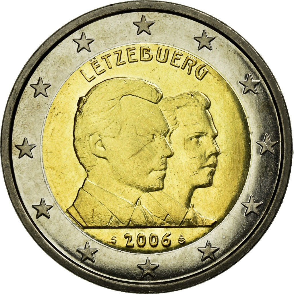 Luksemburg, 
  
  2 euro, 
  
  25. Jahrestag von Großherzog Guillaume