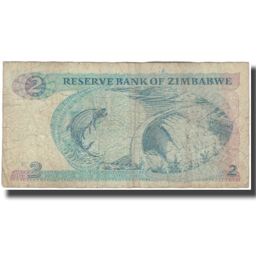 Banknot, 
  
  Zimbabwe, 
  
  2 dolary