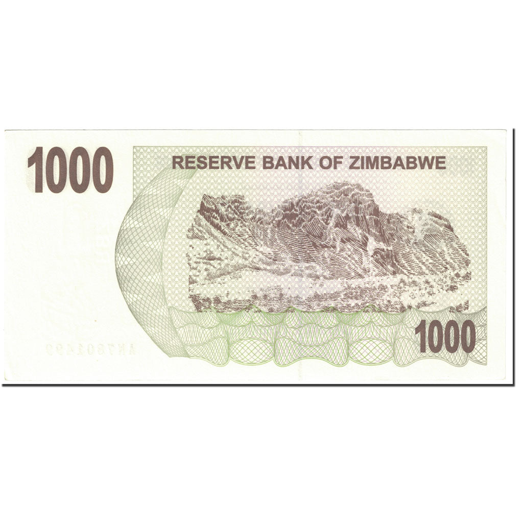 Banknot, 
  
  Zimbabwe, 
  
  1000 dolarów