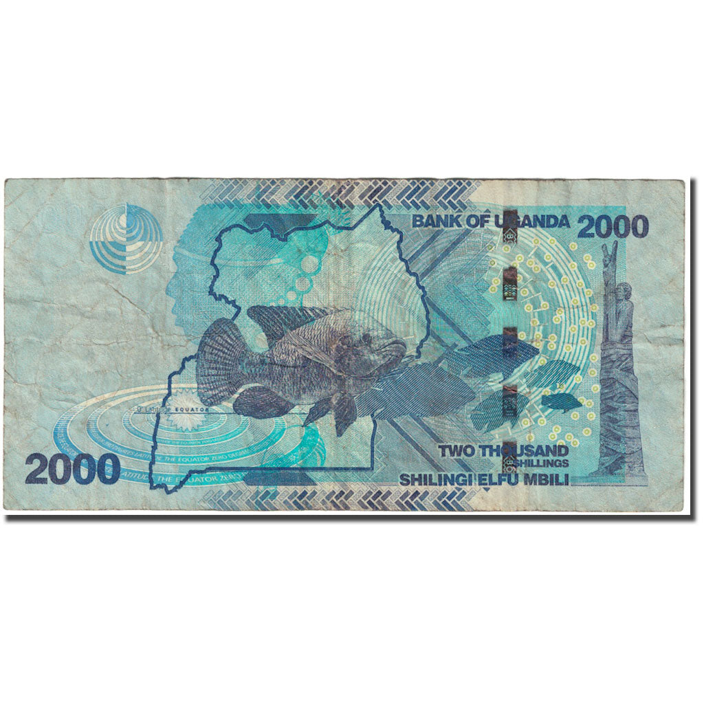 Banknot, 
  
  Uganda, 
  
  2000 szylingów