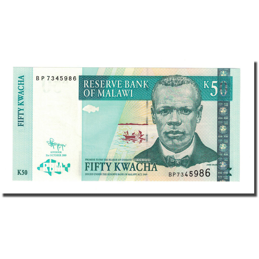 Banknot, 
  
  Malawi, 
  
  50 Kwacha