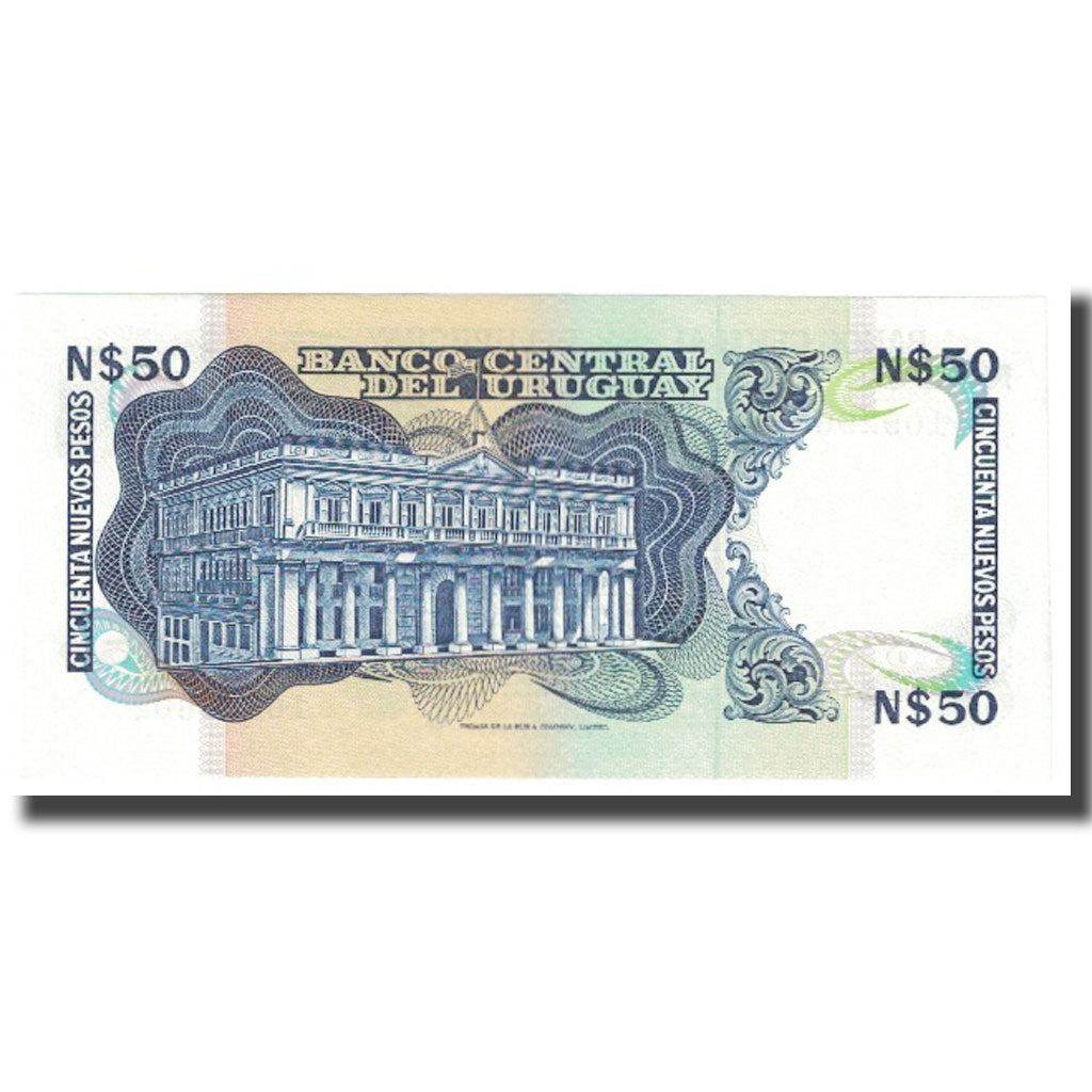 Banknot, 
  
  Urugwaj, 
  
  50 nowych peso