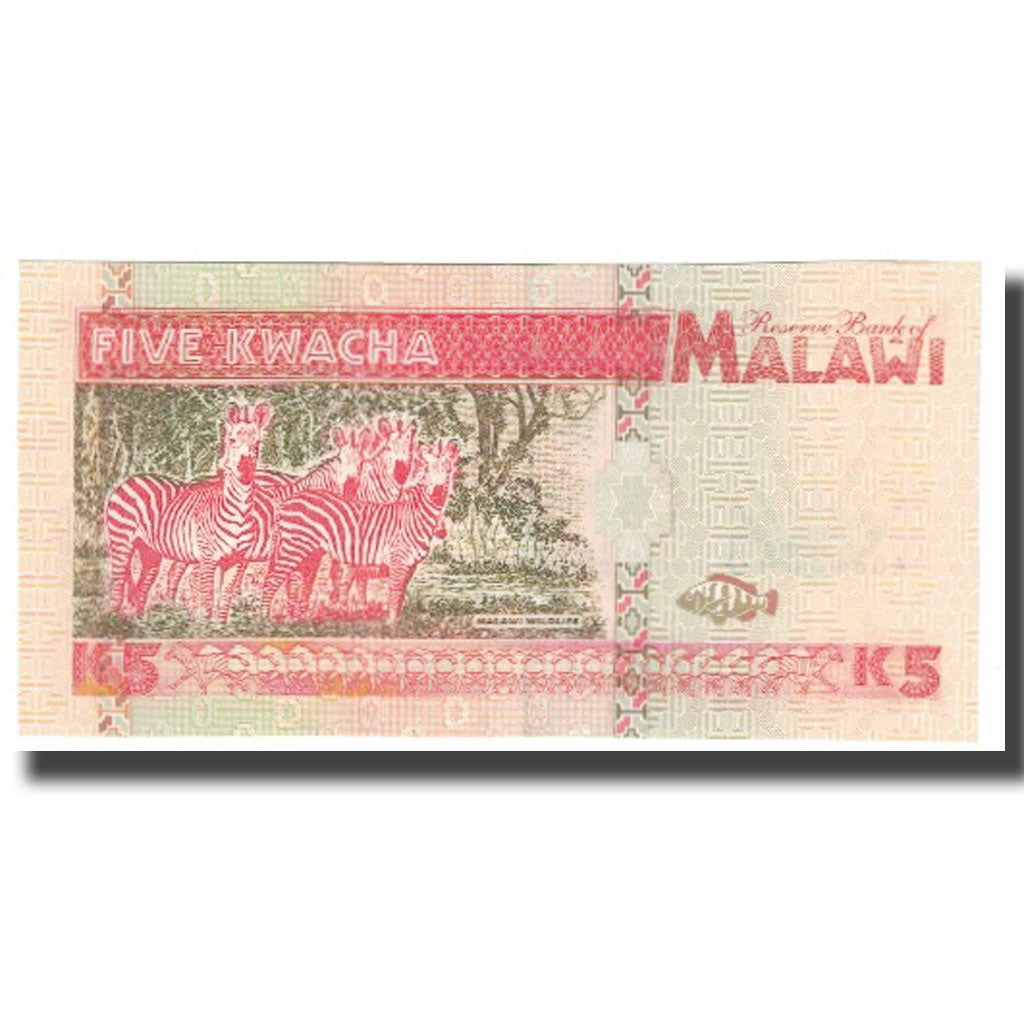 Banknot, 
  
  Malawi, 
  
  5 Kwacha