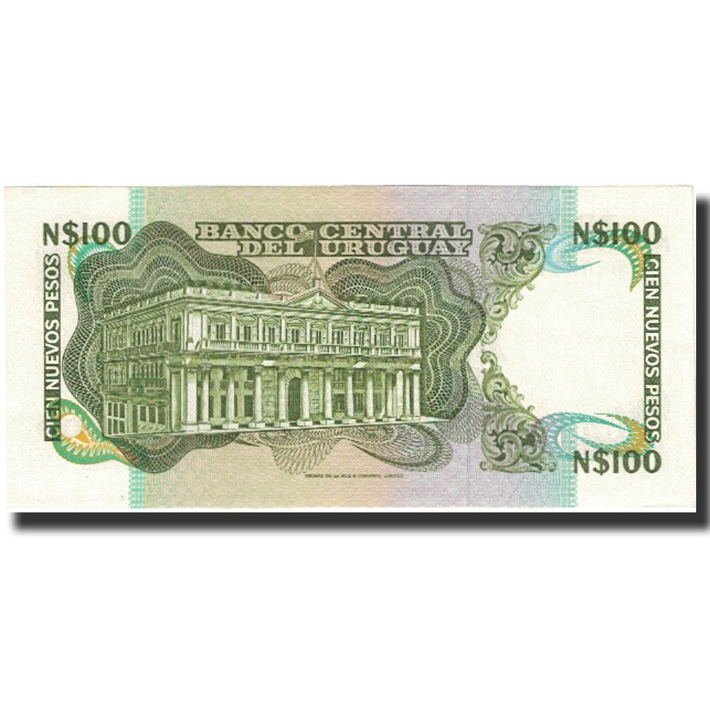 Banknot, 
  
  Urugwaj, 
  
  100 nowych peso