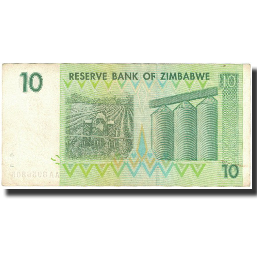 Banknot, 
  
  Zimbabwe, 
  
  10 dolarów