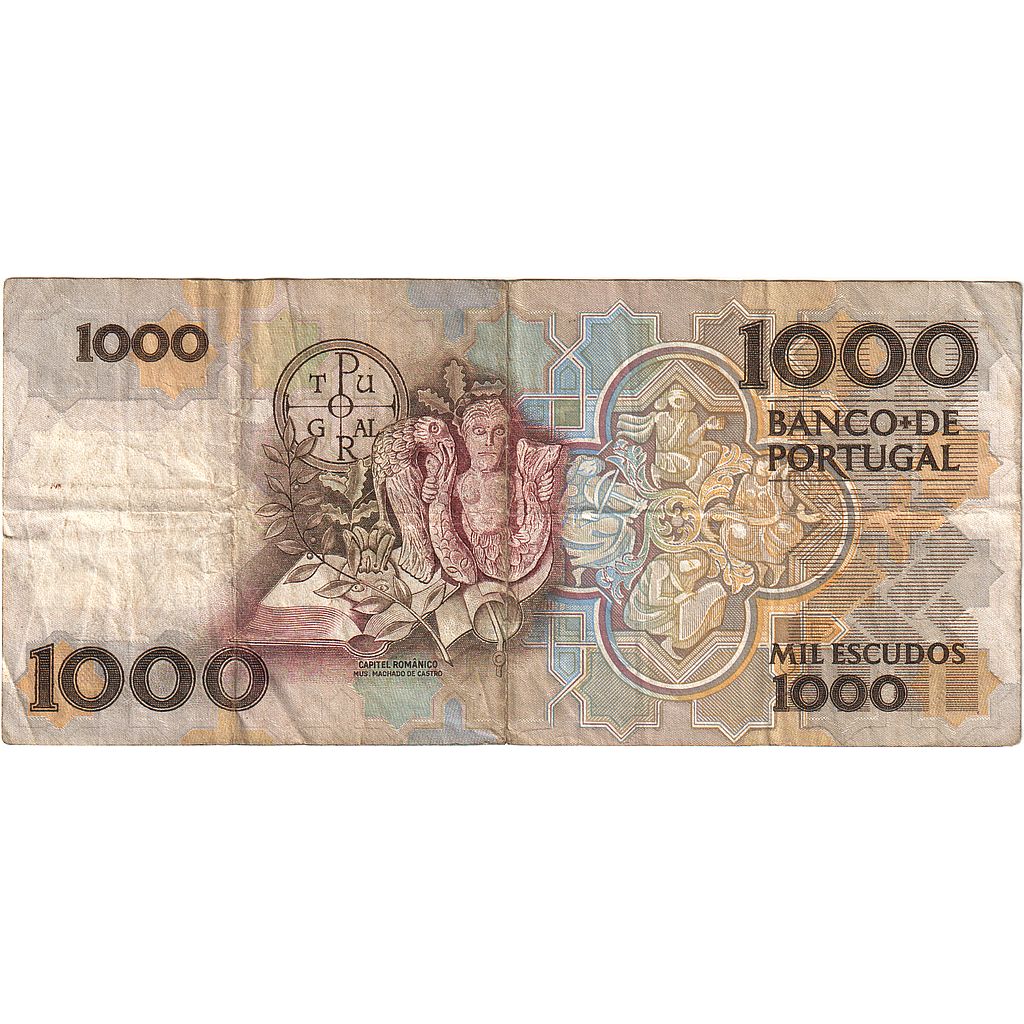 Banknot, 
  
  Portugalia, 
  
  1000 escudo