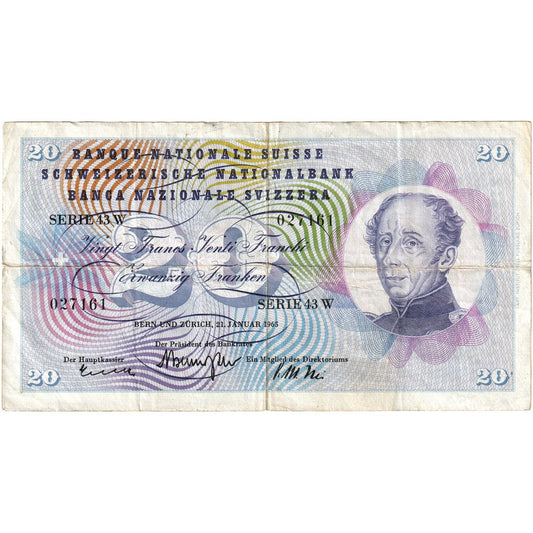 Szwajcaria, 
  
  20 Frankena, 
  
  1965