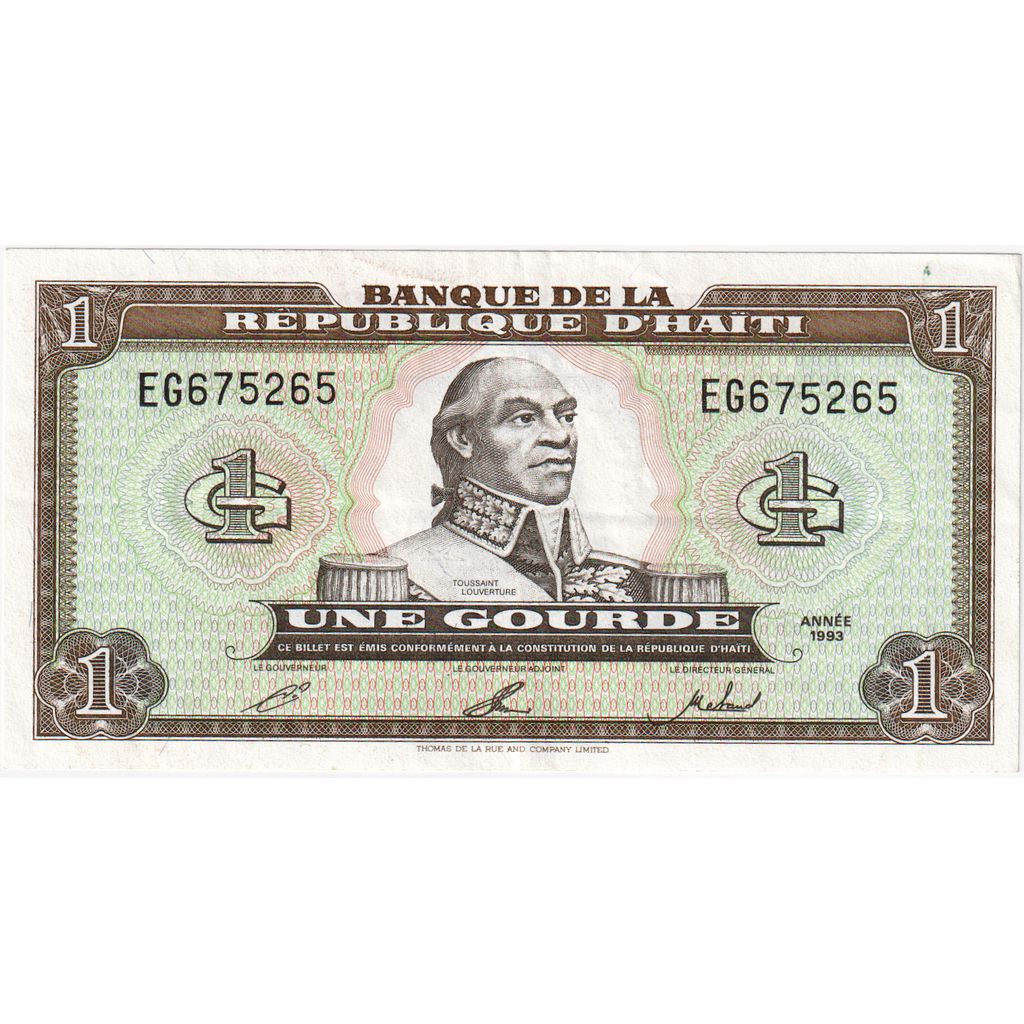 Haiti, 
  
  1 Gourde, 
  
  1993