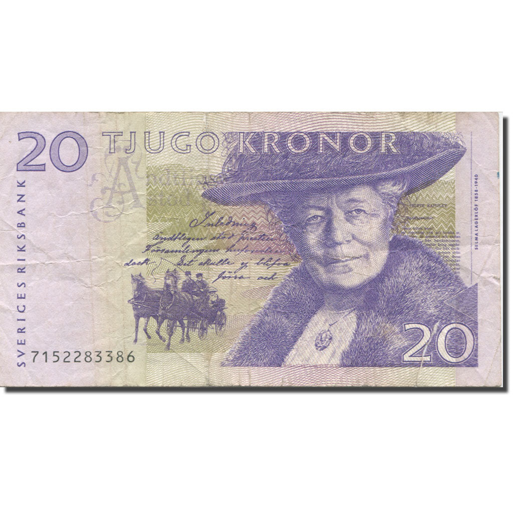 Banknot, 
  
  Szwecja, 
  
  20 koron