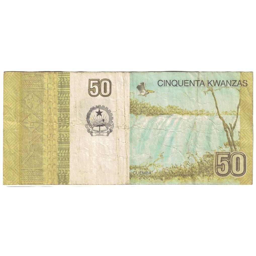 Banknot, 
  
  Angola, 
  
  50 Kwanz