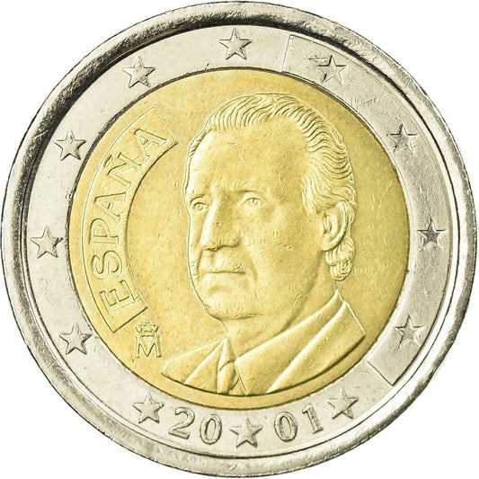 Hiszpan, 
  
  2 euro, 
  
  2001