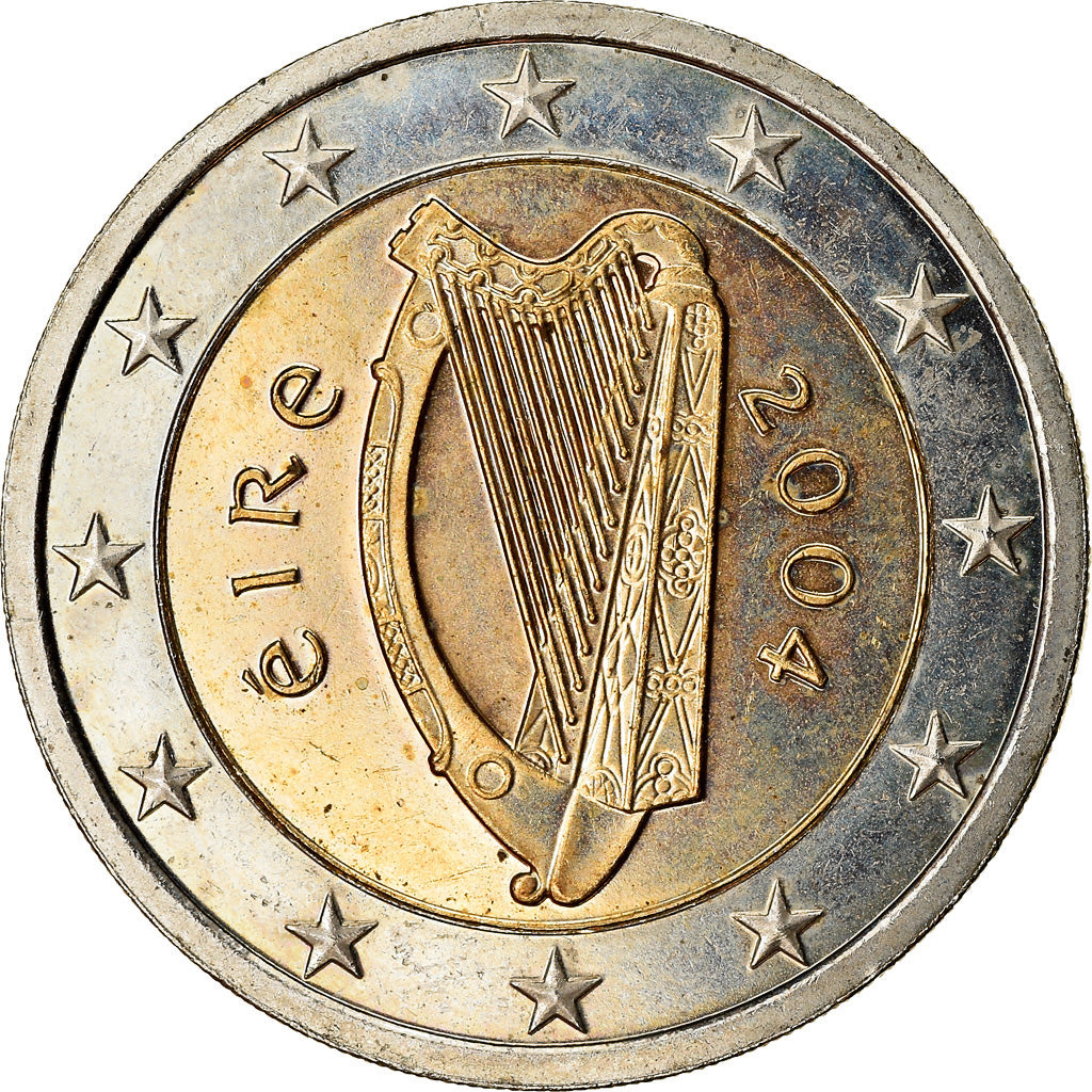 REPUBLIKA IRLANDIA, 
  
  2 euro, 
  
  2004