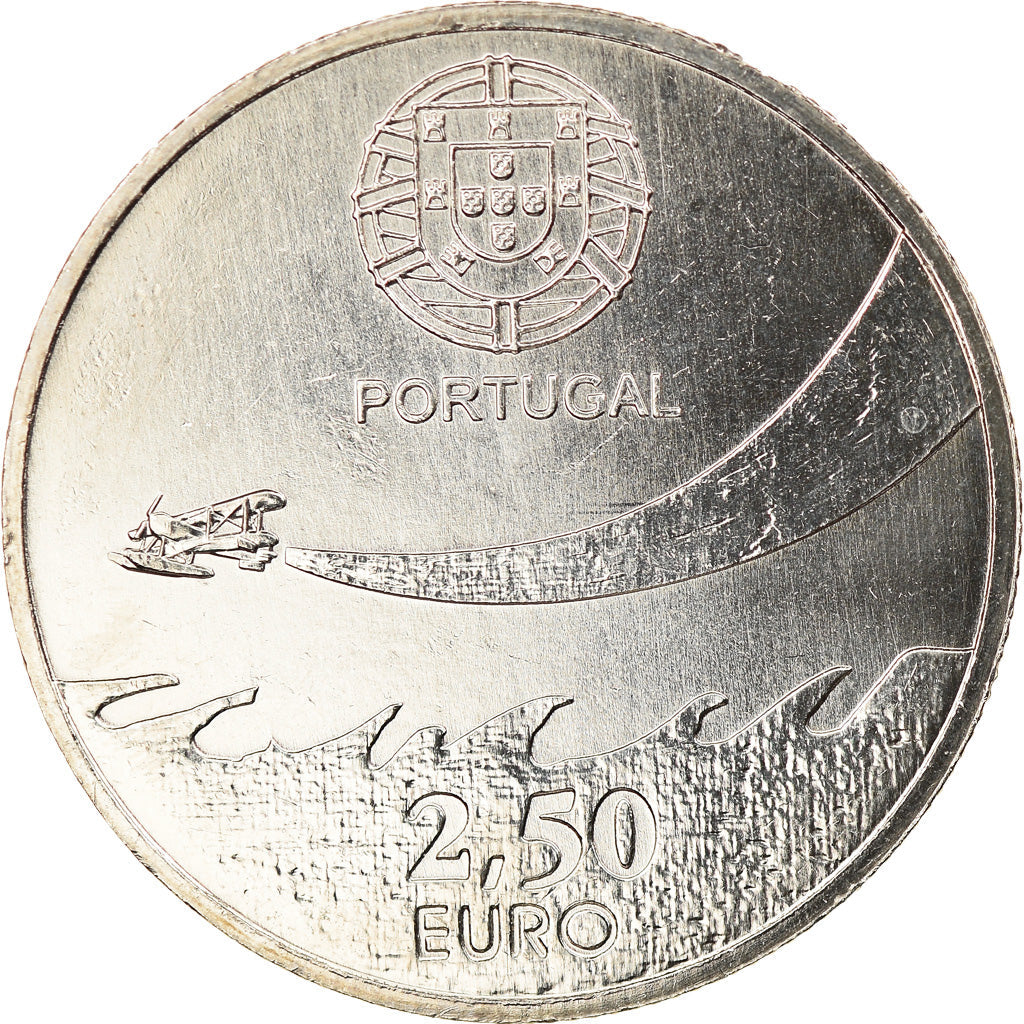 Portugalia, 
  
  2 1/2 Euro, 
  
  100 Ans de l'Aviation Militaire