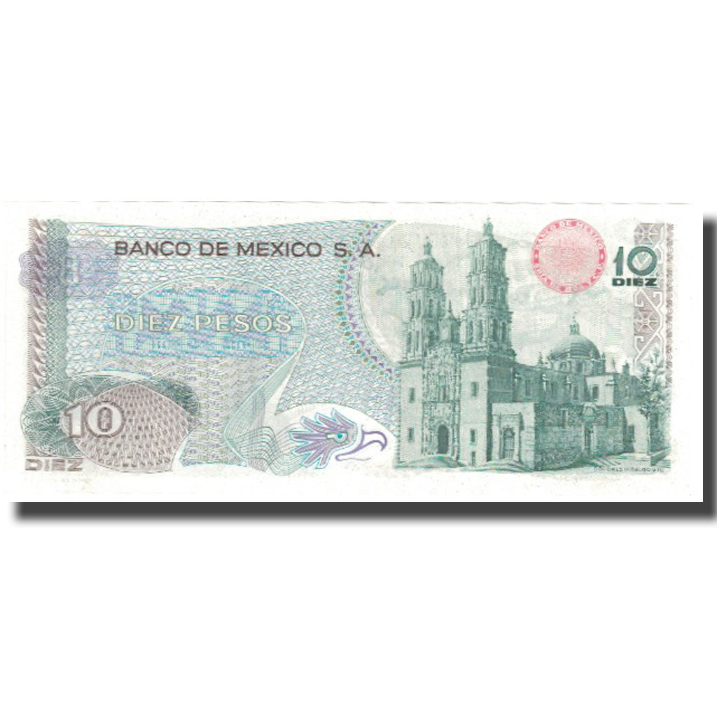 Banknot, 
  
  Meksyk, 
  
  10 peso