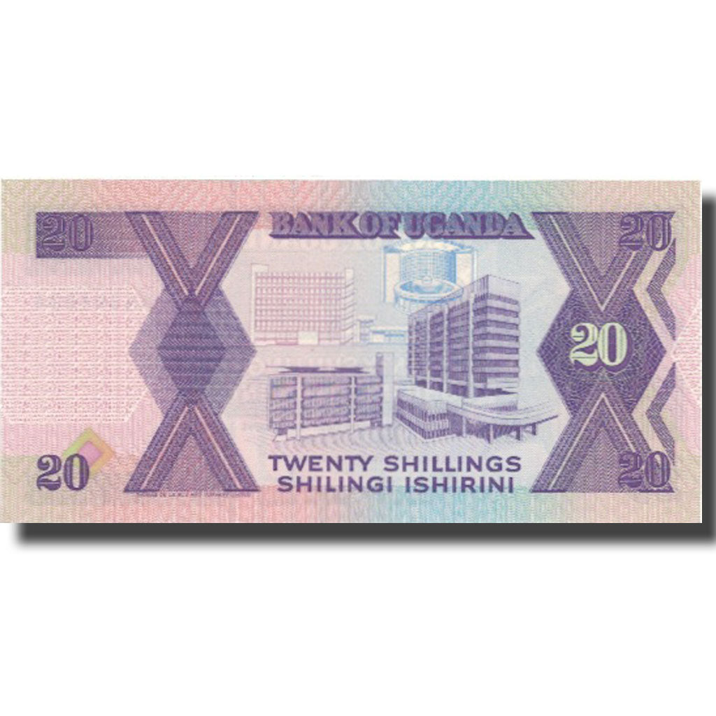 Banknot, 
  
  Uganda, 
  
  20 szylingów