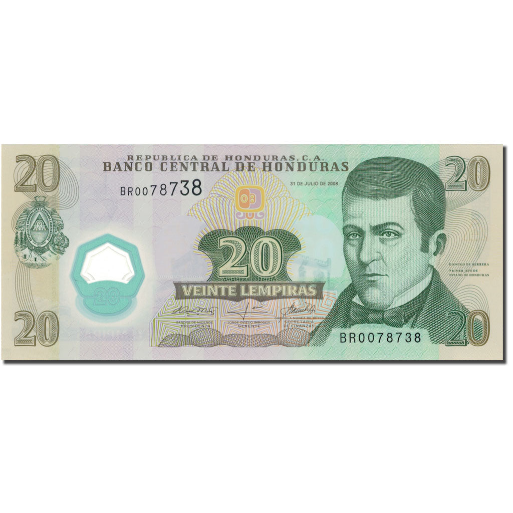 Banknot, 
  
  Honduras, 
  
  20 Lempir