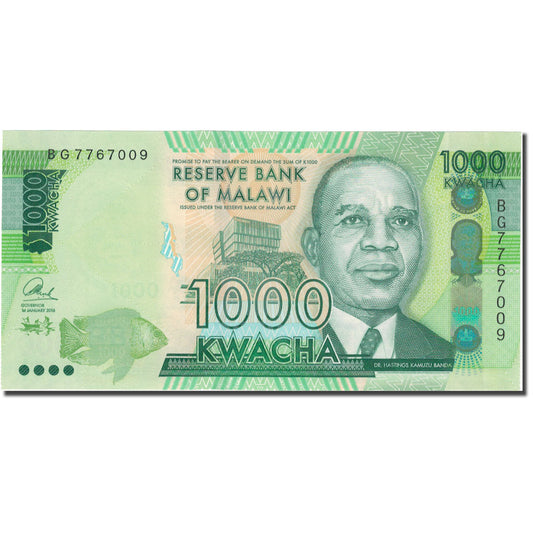 Banknot, 
  
  Malawi, 
  
  1000 Kwacha