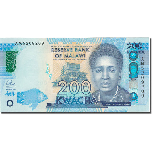 Banknot, 
  
  Malawi, 
  
  200 Kwacha