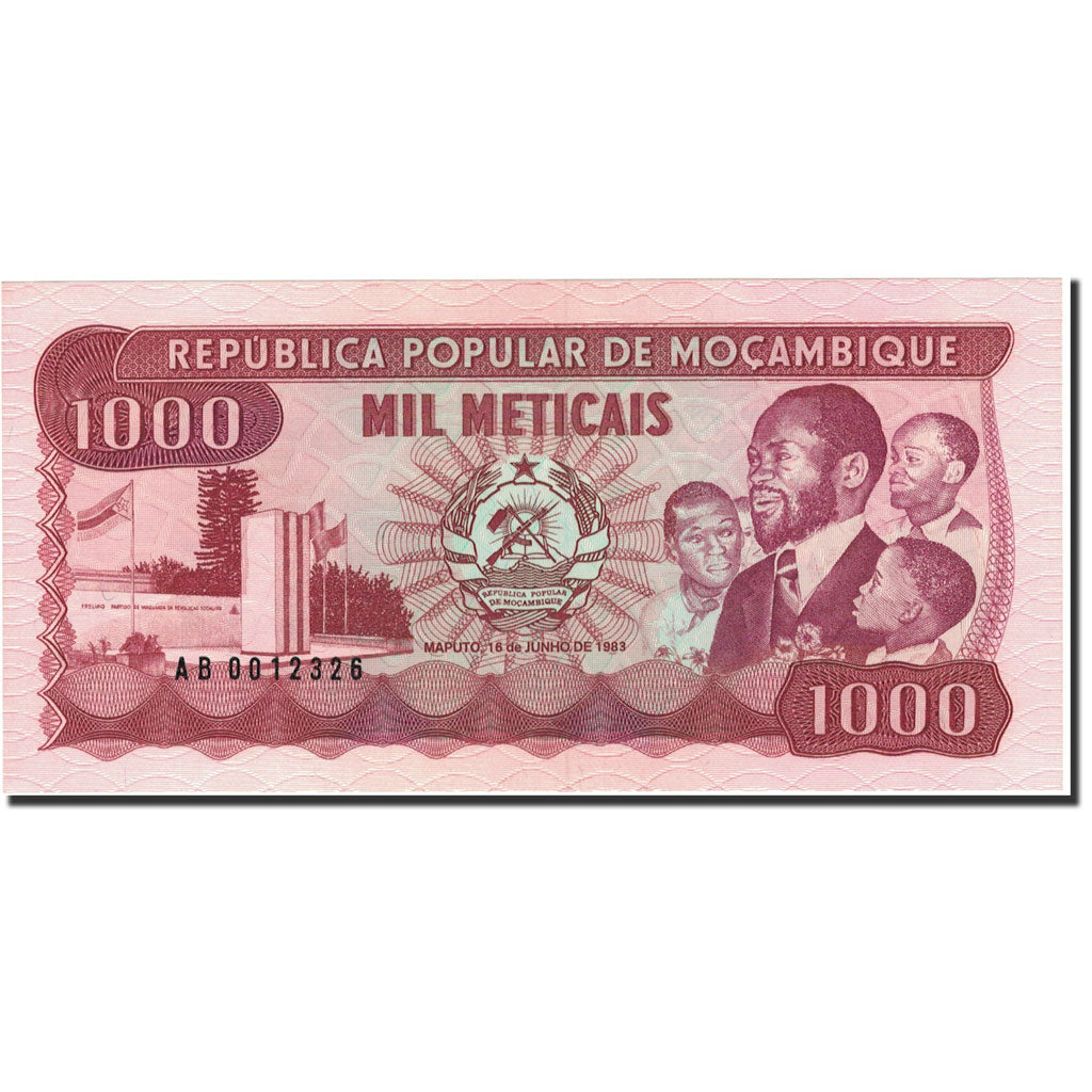 Banknot, 
  
  Mozambik, 
  
  1000 Metyjczyków